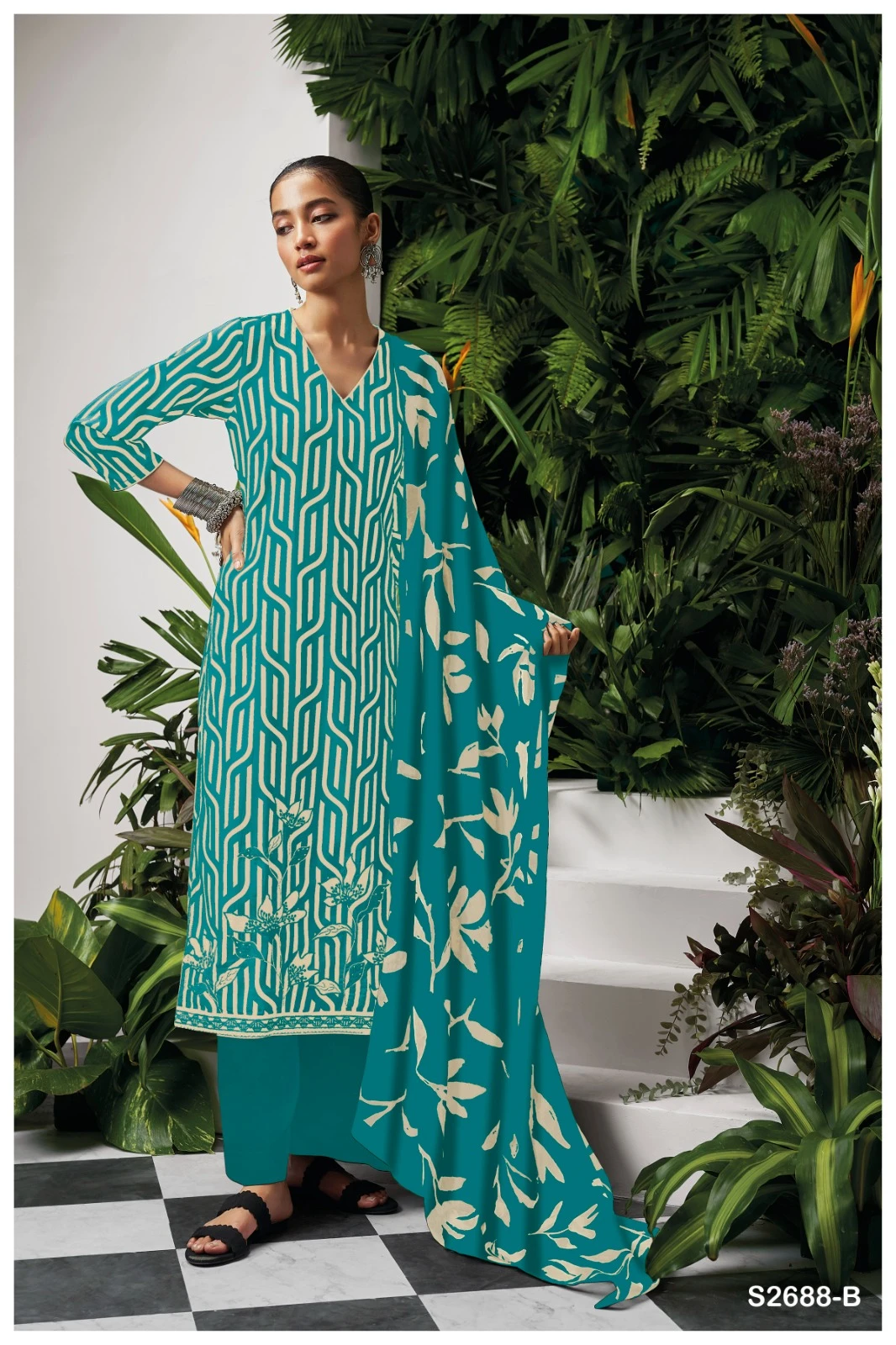 Ganga Avika 2688 Premium Cotton Printed Wholesale Fancy Salwar Suit Catalog — Wholesale Salwar Suits, Ganga wholesale from Surat - Gallery Image 4